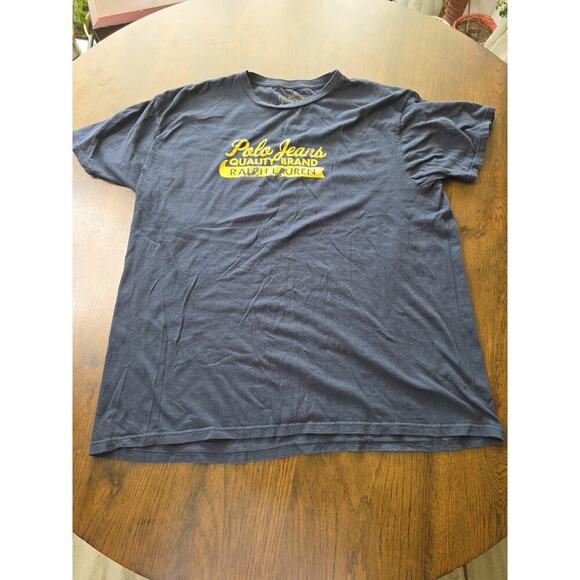 VINTAGE Polo Jeans Co Ralph Lauren Logo Graphic T-shirt Men Large Short Sleeve - Picture 2 of 15